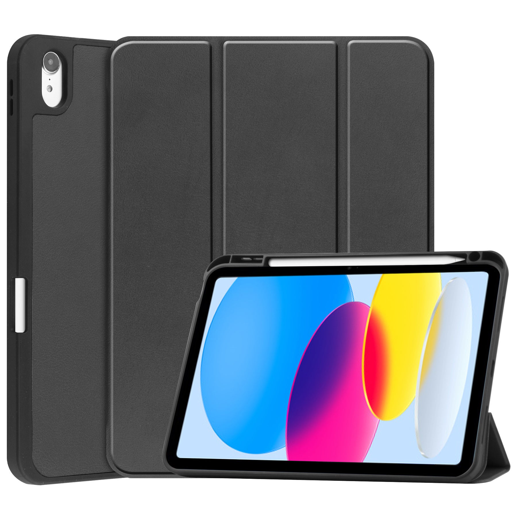 iPad 2022 / 2025 (A16 ) Trifold Bookcase Hoes met Penhouder voor Apple