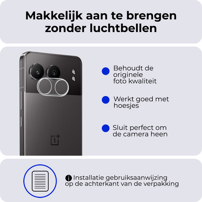 Oneplus Nord 4 Camera Screenprotector Gehard Glas