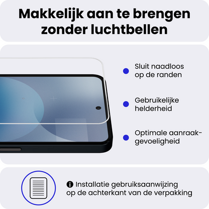 Nothing Phone 3a Pro Screenprotector Gehard Glas - Anti-kras