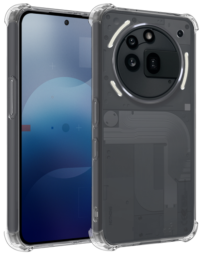 Nothing Phone 3a Pro Hoesje Shockproof Backcover Siliconen - Transparant