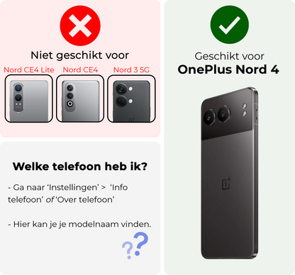 Oneplus Nord 4 Camera Screenprotector Gehard Glas