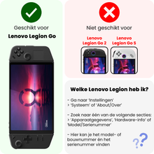 Lenovo Legion Go Screenprotector Gehard Glas - Anti-kras