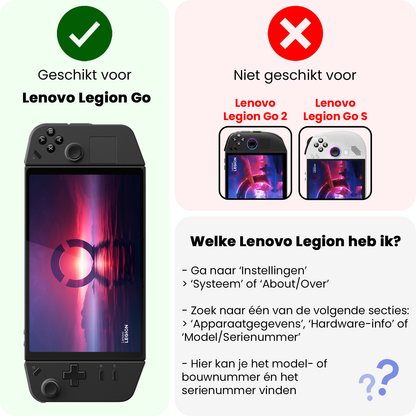 Lenovo Legion Go Screenprotector Gehard Glas - Anti-kras
