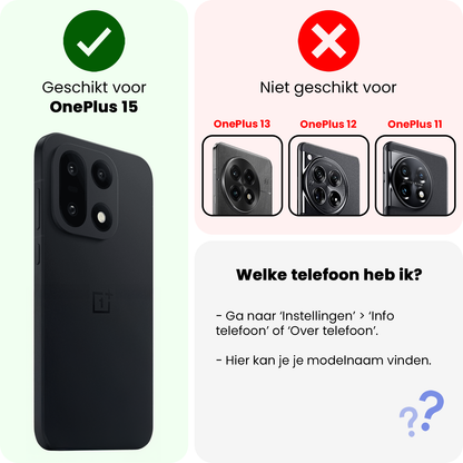 OnePlus 15 Camera Screenprotector Gehard Glas