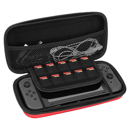 Hard Cover Hoes met Koord voor Nintendo Switch Lite - Rood