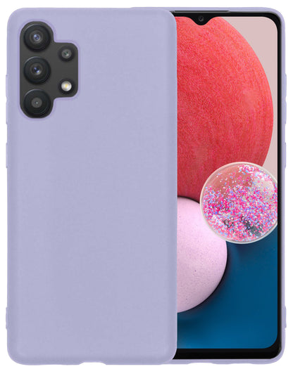 Samsung A13 4G Hoesje Siliconen Backcover Lichtgewicht - Lila