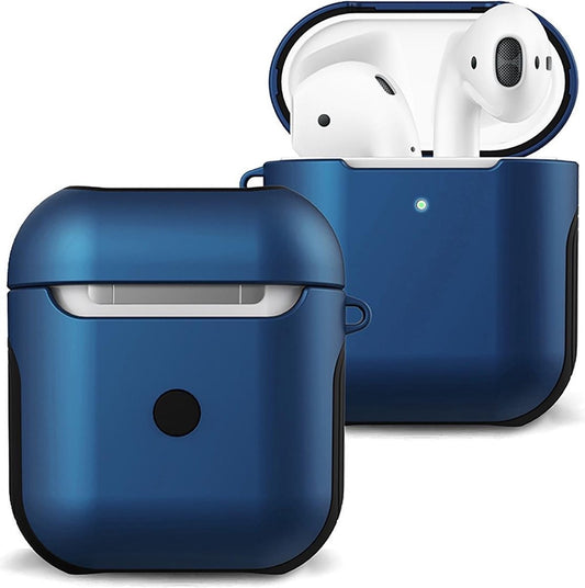 AirPods 1 Hoesje Hard Cover - Donkerblauw