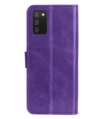 Samsung A03s Hoesje Bookcase Cover met Kaarthouder - Paars