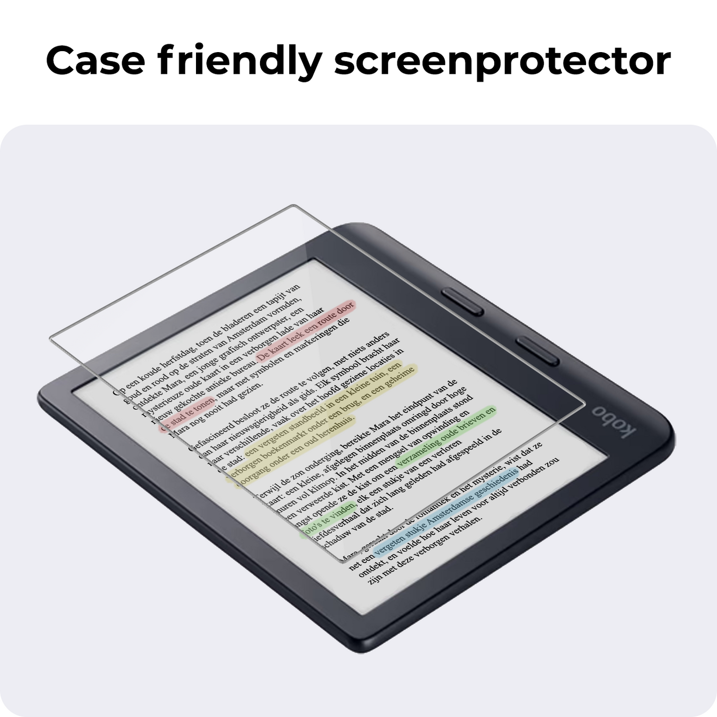 Kobo Libra Colour Screenprotector Tempered Glass