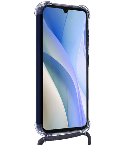 Samsung A15 Hoesje met Koord Backcover Shockproof - Transparant