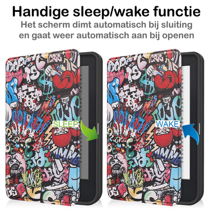 Kobo Clara 2E Hoesje Book Case - Graffity