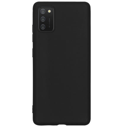 Samsung A03s Hoesje Siliconen Backcover Lichtgewicht - Zwart