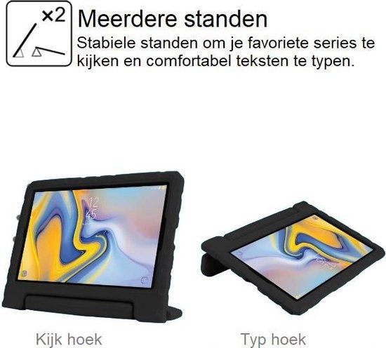 iPad 4 Hoesje Kids Cover Bumper - Zwart