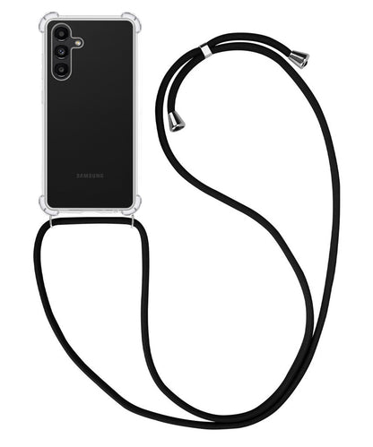 Samsung A13 5G Hoesje met Koord Backcover Shockproof - Transparant