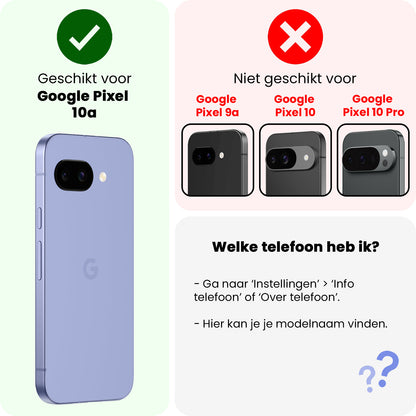 Google Pixel 10a Hoesje Siliconen Backcover Lichtgewicht - Lichtblauw