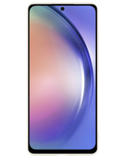Samsung A54 Hoesje Siliconen Backcover Lichtgewicht - Wit