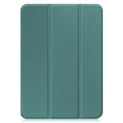 iPad 2022 / 2025 (A16 ) Trifold Bookcase Hoes - Donkergroen