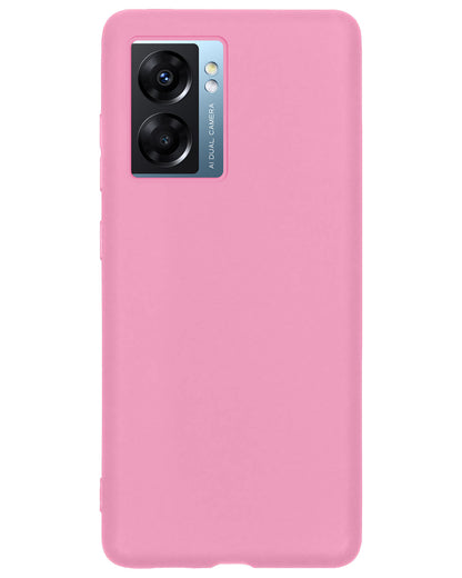 OPPO A77 Hoesje Siliconen Backcover Lichtgewicht - Lichtroze