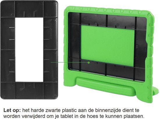 iPad 3 Hoesje Kids Cover Bumper Met Screenprotector - Groen