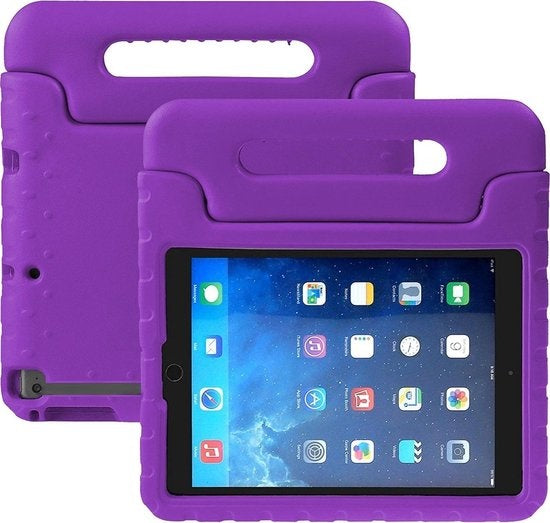 iPad 3 Hoesje Kids Cover Bumper Met Screenprotector - Paars