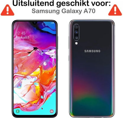 Samsung A70 Hoesje Siliconen Backcover Lichtgewicht - Transparant