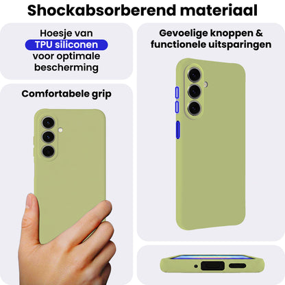 Samsung A27 Hoesje Siliconen Backcover Lichtgewicht - Groen