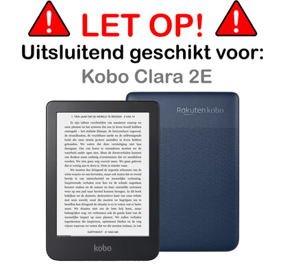 Kobo Clara 2E Bookcase Hoes Shockabsorberend - Donkergroen