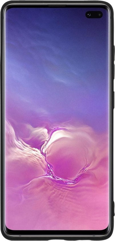 Samsung S10 Hoesje Siliconen - Zwart