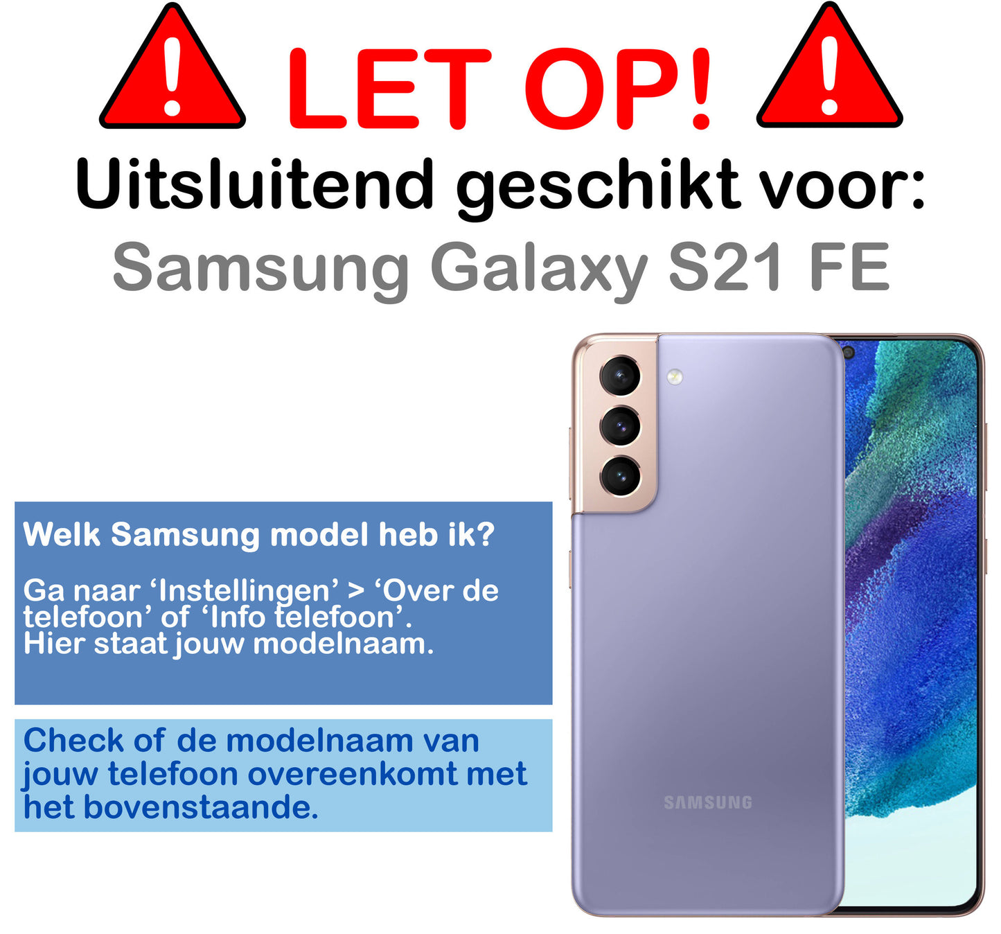 Samsung S21 FE Hoesje Siliconen - Transparant