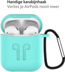 AirPods 2 Hoesje Siliconen 3 in 1 - Turquoise