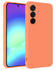 Samsung A56 Hoesje Siliconen Backcover Lichtgewicht - Perzik