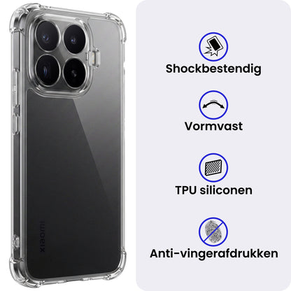 Xiaomi 17T Hoesje Shockproof Backcover Siliconen - Transparant