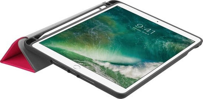 iPad 2017 Trifold Bookcase Hoes - Donkerroze