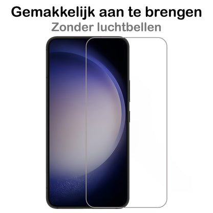Samsung S23 Screenprotector Gehard Glas - Volledige dekking