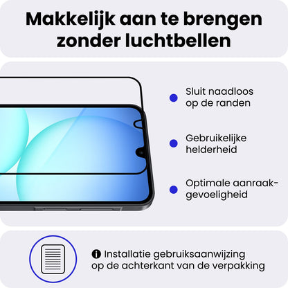 Samsung A17 Screenprotector Gehard Glas - Full Screen