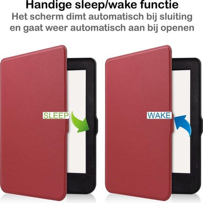 Kobo Nia Bookcase Hoes Shockabsorberend - Donkerrood