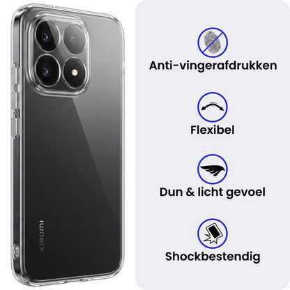 Xiaomi 15T Hoesje Siliconen Backcover Lichtgewicht - Transparant