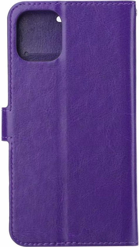 iPhone 11 Hoesje Book Case Kunstleer - Paars