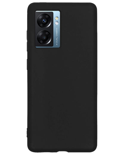 OPPO A77 Hoesje Siliconen Backcover Lichtgewicht - Zwart