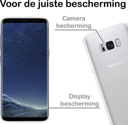 Samsung S8 Hoesje Siliconen Backcover Lichtgewicht - Transparant