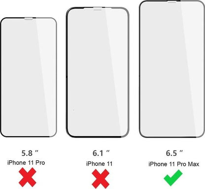 iPhone 11 Pro Max Screenprotector Gehard Glas - Full Screen
