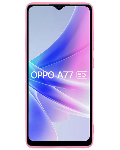 OPPO A77 Hoesje Siliconen Backcover Lichtgewicht - Lichtroze