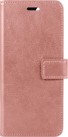 Samsung A22 5G Hoesje Bookcase Cover met Kaarthouder - Rosé goud