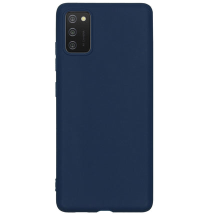 Samsung A03s Hoesje Siliconen Backcover Lichtgewicht - Donkerblauw