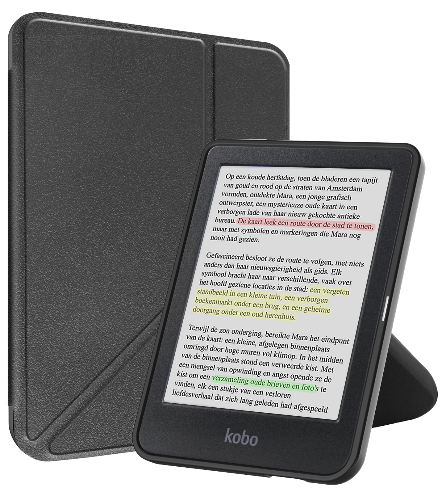 Kobo Clara Colour Trifold Hoesje - Zwart