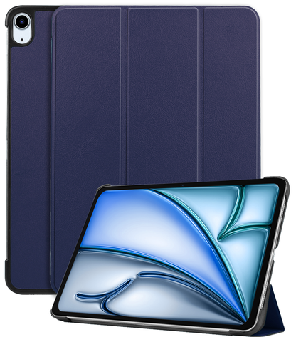 iPad Air 2024 / 2025 (13 inch) Trifold Bookcase Hoes - Donkerblauw