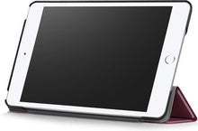 iPad Mini 4 Trifold Bookcase Hoes - Donkerrood