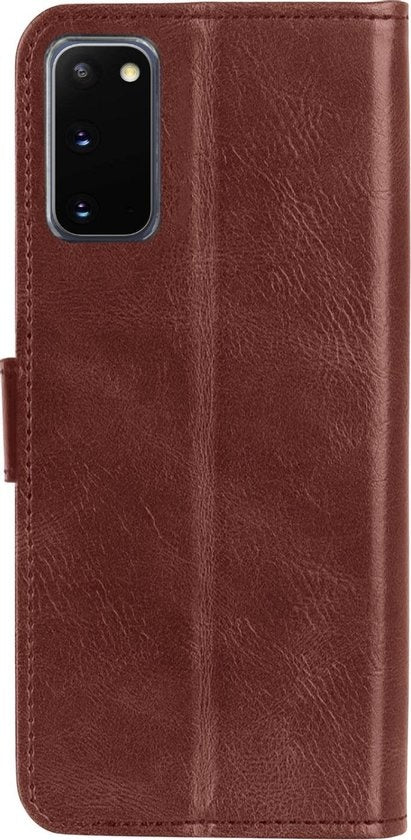 Samsung S20 Hoesje Book Case Kunstleer - Bruin