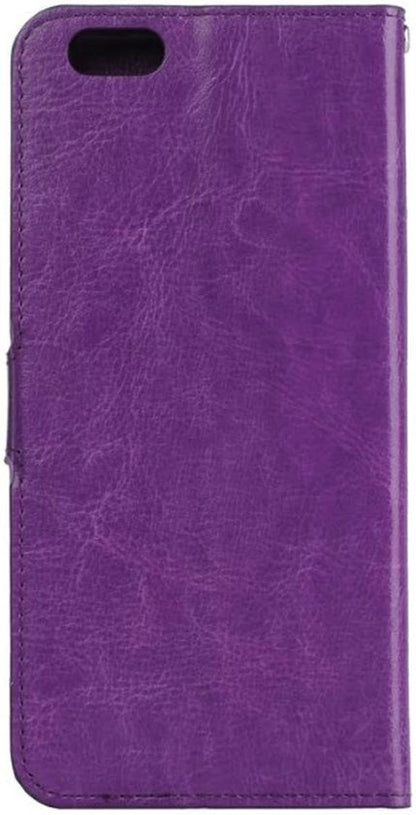 iPhone 5/5s/5SE Hoesje Bookcase Cover met Kaarthouder - Paars