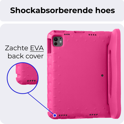 iPad Pro 2018/2020/2021/2022 (12,9 inch) Hoesje Kids Cover Bumper - Roze